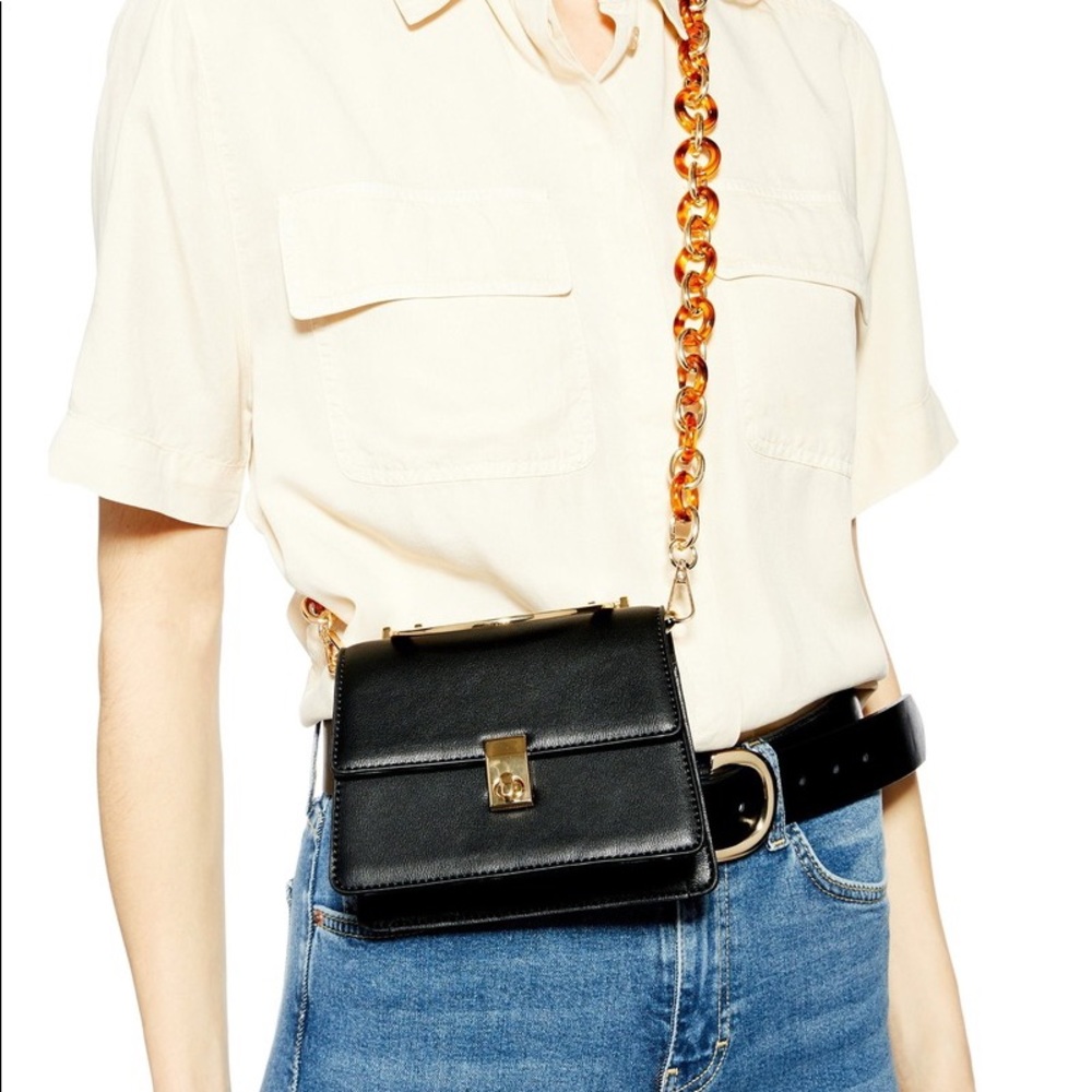 Topshop “Champagne” Mini Shoulder Bag